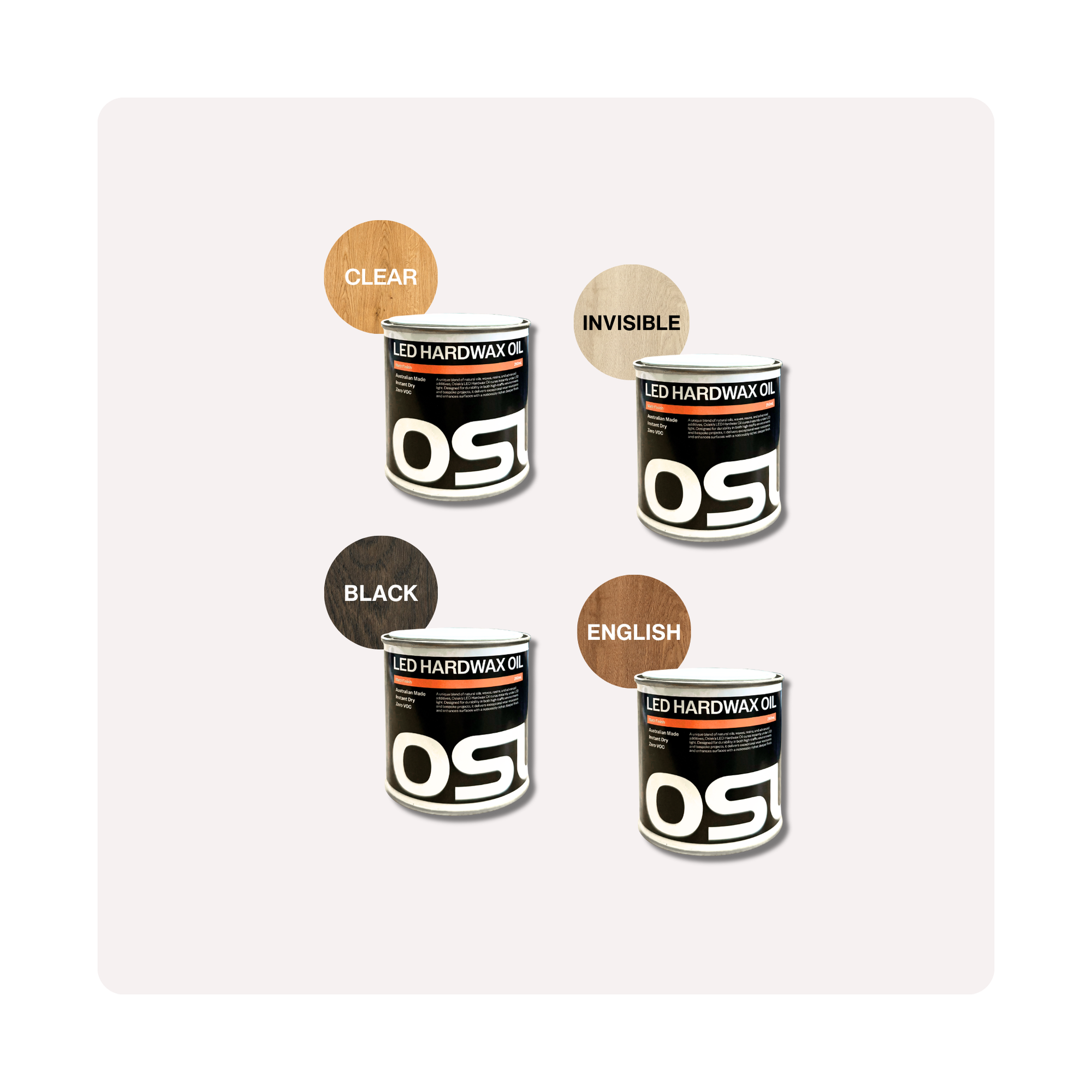 LED Hardwax Oil Taster Pack